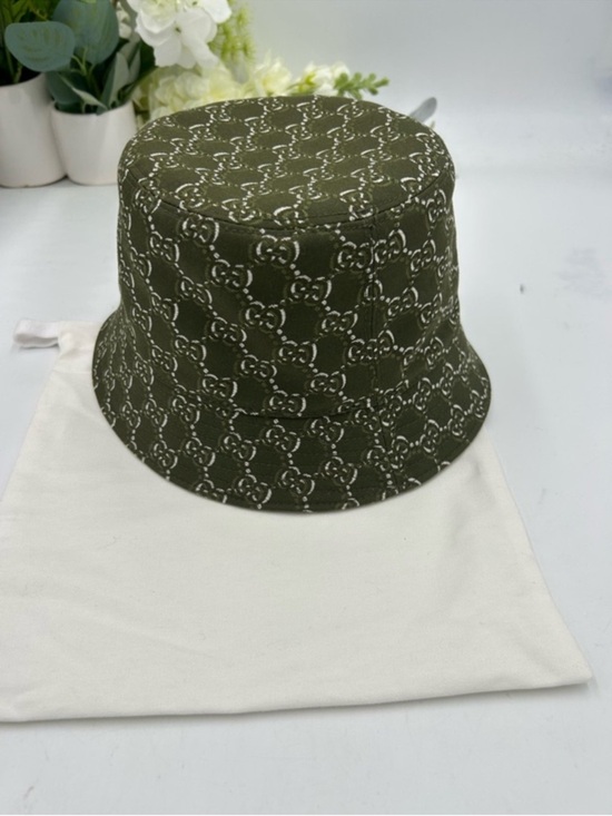 Gucci Accessories - Men’s Gucci, GG shadow jacquard cotton bucket, hat, size small made in Italy